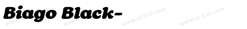 Biago Black字体转换